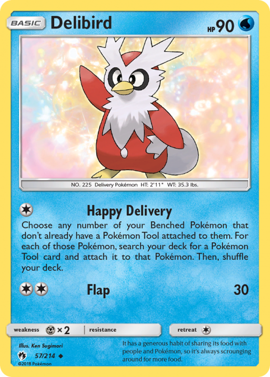 Delibird 57/214 Sun & Moon Lost Thunder