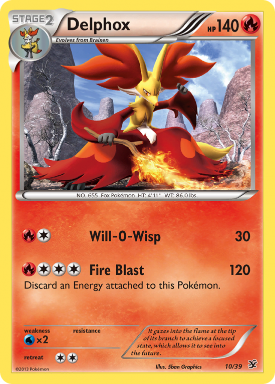 Delphox 10/39 XY Kalos Starter Set