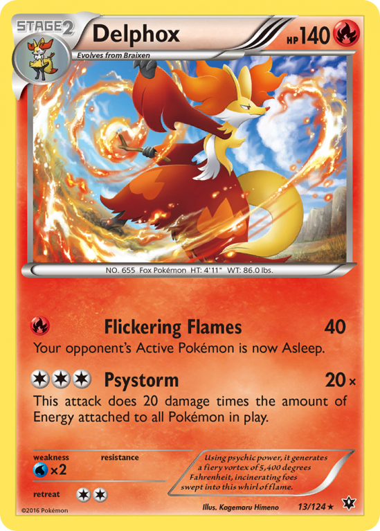 Delphox 13/124 XY Fates Collide
