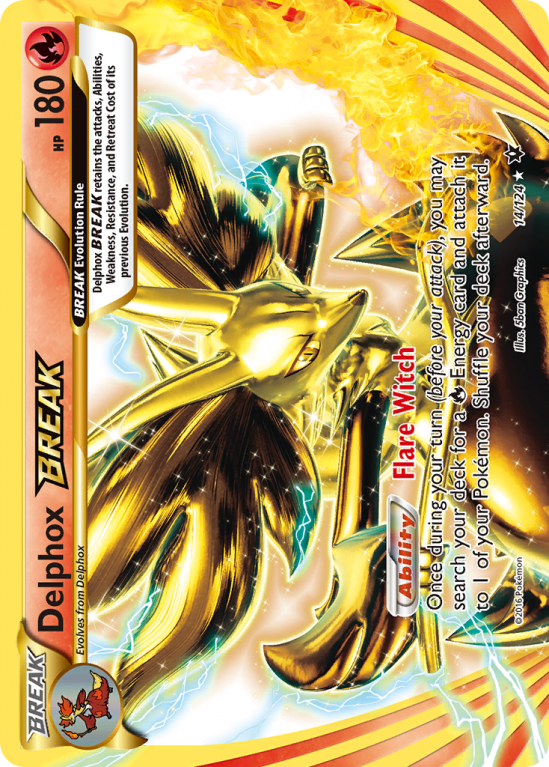 Delphox BREAK 14/124 XY Fates Collide