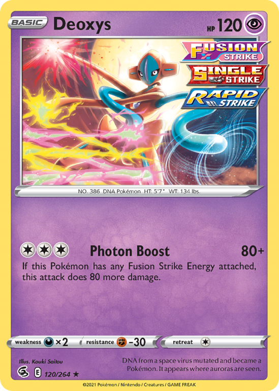 Deoxys 120/264 Sword & Shield Fusion Strike