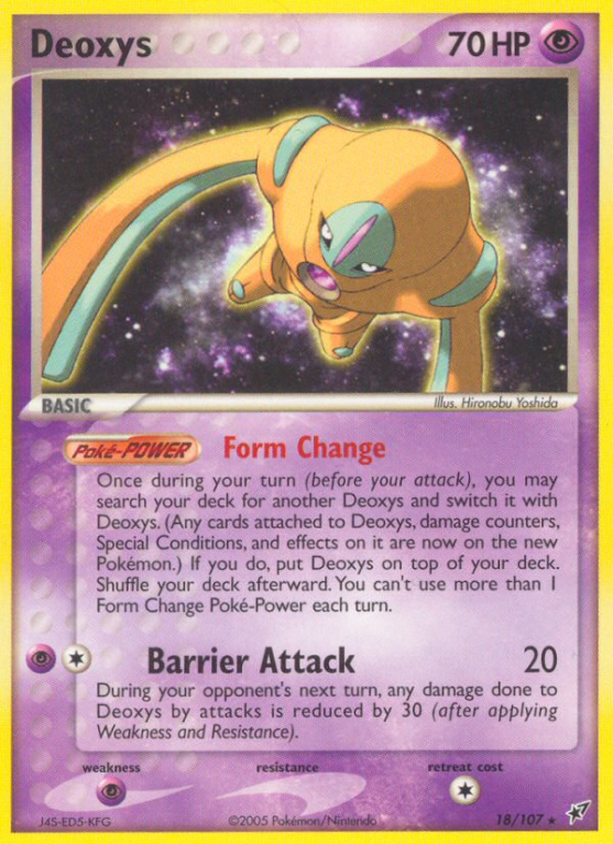 Deoxys 18/107 EX Deoxys