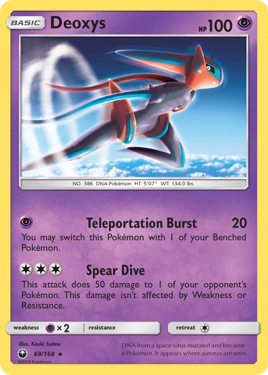 Deoxys 69/168 Sun & Moon Celestial Storm