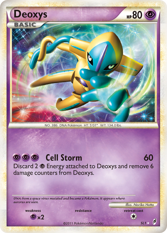 Deoxys SL1/106 HeartGold & SoulSilver Call of Legends