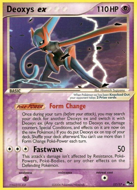 Deoxys ex 17/17 POP POP Series 4