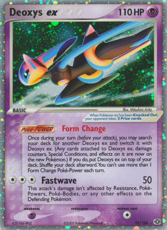 Deoxys ex 93/106 EX Emerald