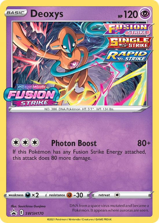 Deoxys SWSH170/103 Sword & Shield SWSH Black Star Promos