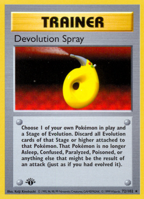 Devolution Spray 72/102 Base Base Set