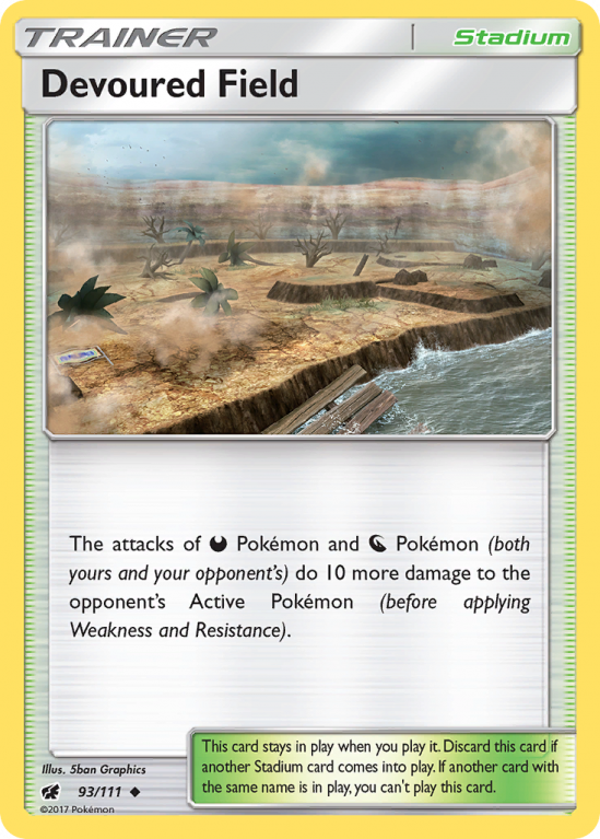 Devoured Field 93/111 Sun & Moon Crimson Invasion