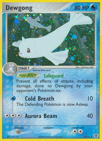 Dewgong 3/112 EX FireRed & LeafGreen