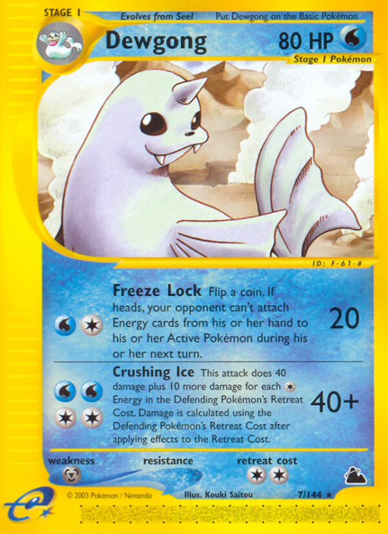 Dewgong 7/182 E-Card Skyridge
