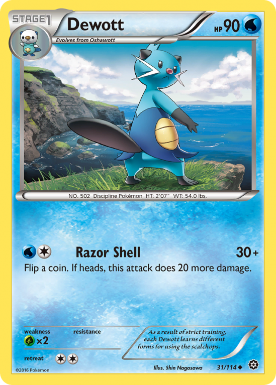 Dewott 31/114 XY Steam Siege