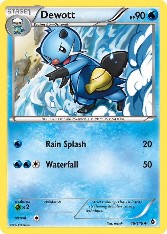 Dewott 40/149 Black & White Boundaries Crossed