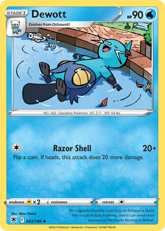 Dewott 42/189 Sword & Shield Astral Radiance