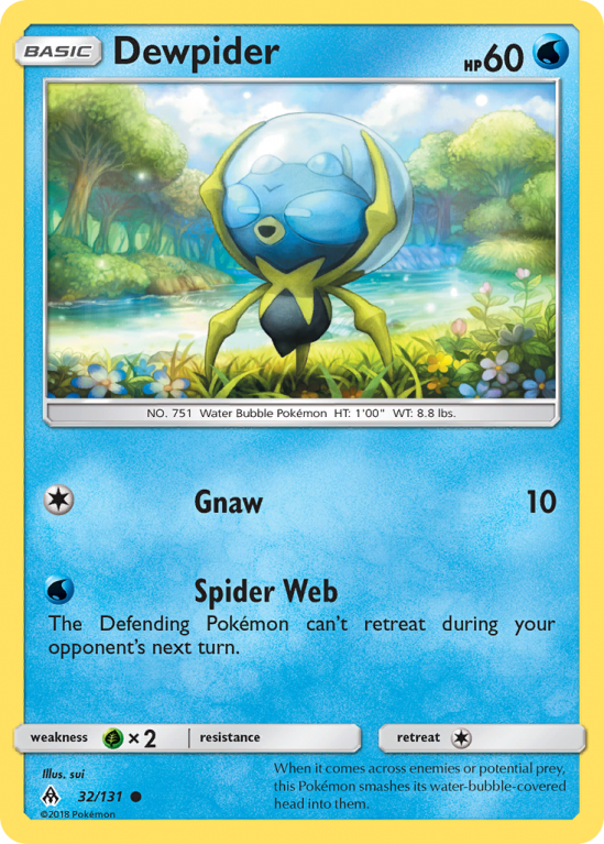 Dewpider 32/131 Sun & Moon Forbidden Light