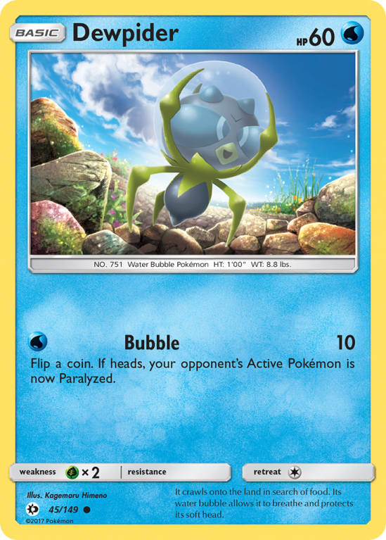 Dewpider 45/149 Sun & Moon Sun & Moon