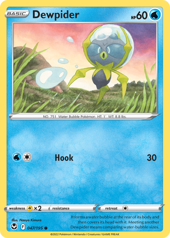 Dewpider 47/195 Sword & Shield Silver Tempest