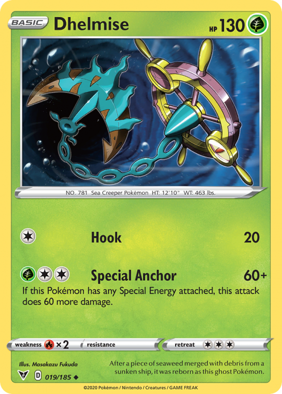 Dhelmise 19/185 Sword & Shield Vivid Voltage