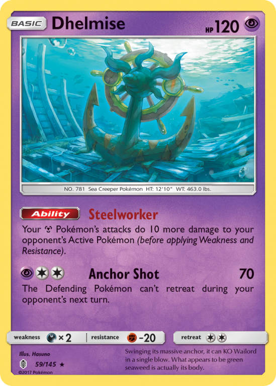 Dhelmise 59/145 Sun & Moon Guardians Rising