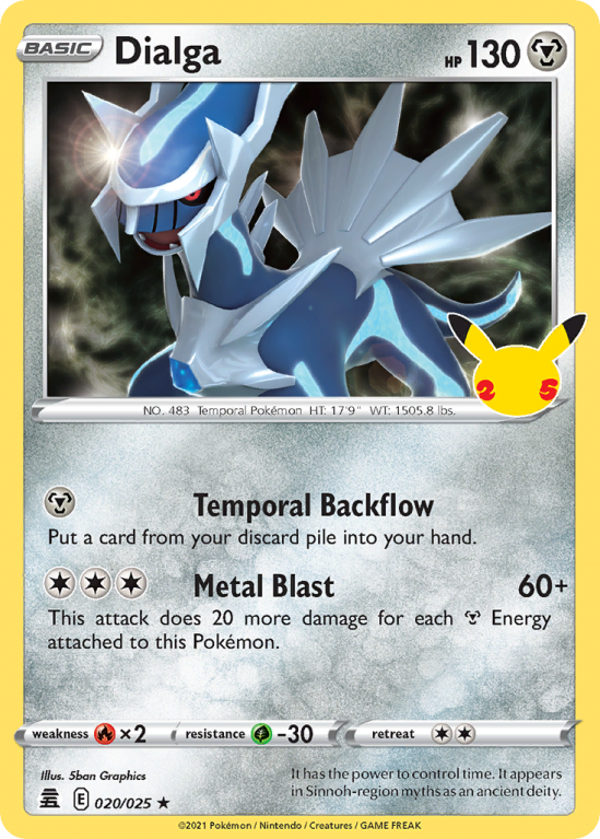 Dialga 20/25 Sword & Shield Celebrations