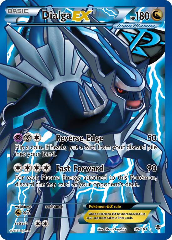 Dialga-EX 99/101 Black & White Plasma Blast