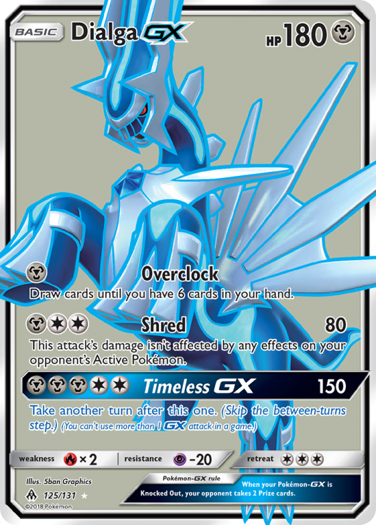 Dialga-GX 125/131 Sun & Moon Forbidden Light