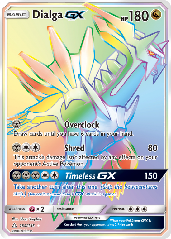 Dialga-GX 164/156 Sun & Moon Ultra Prism