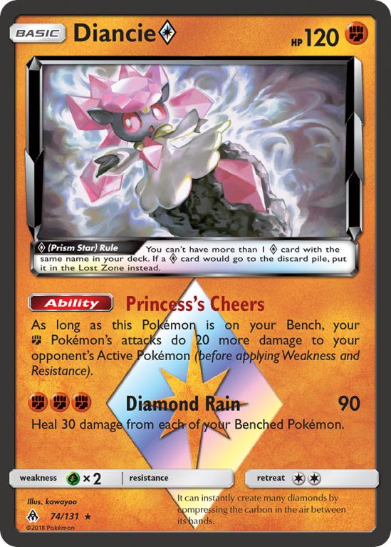 Diancie ◇ 74/131 Sun & Moon Forbidden Light