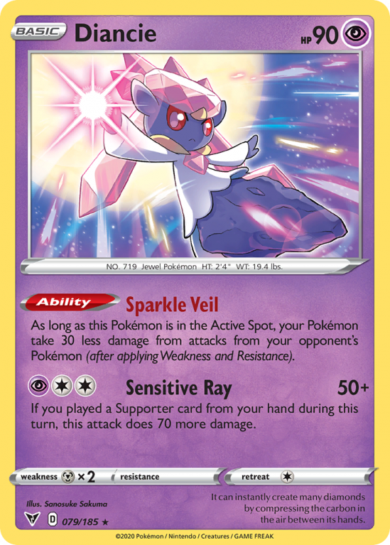 Diancie 79/185 Sword & Shield Vivid Voltage