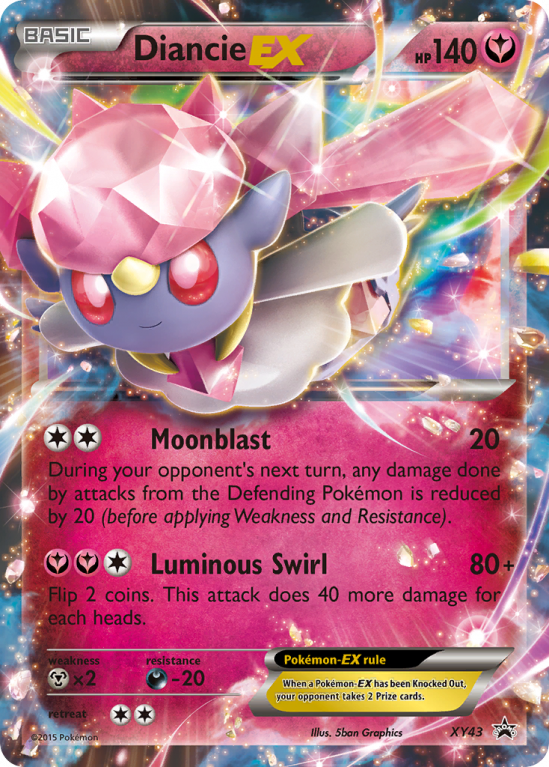 Diancie-EX XY43/183 XY XY Black Star Promos