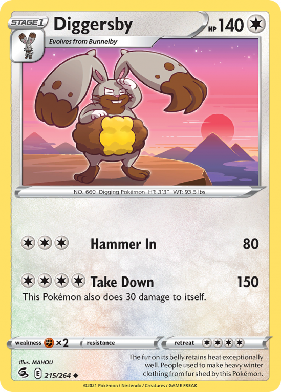 Diggersby 215/264 Sword & Shield Fusion Strike