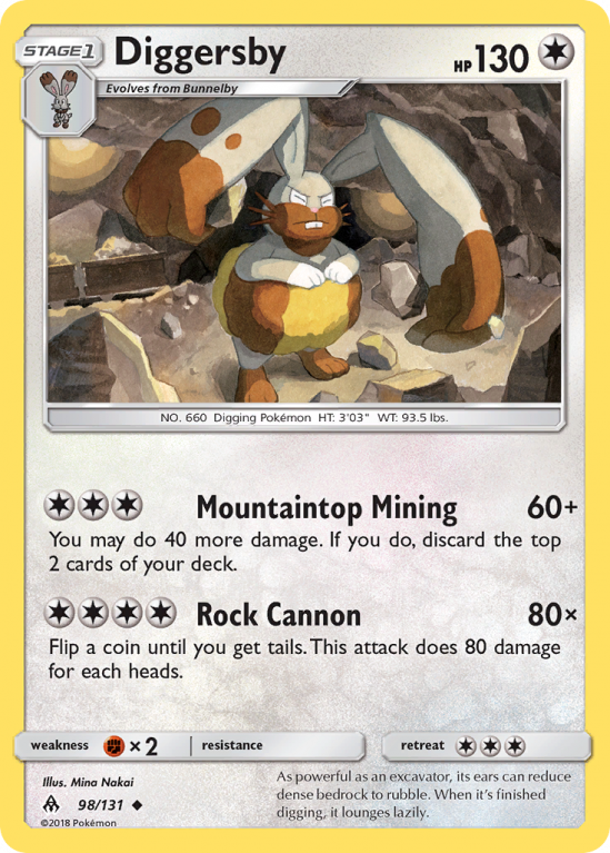 Diggersby 98/131 Sun & Moon Forbidden Light