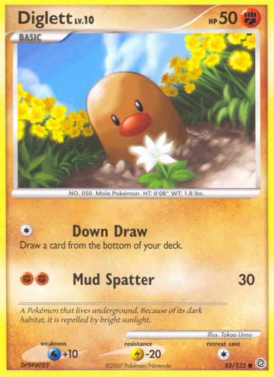 Diglett 85/132 Diamond & Pearl Secret Wonders