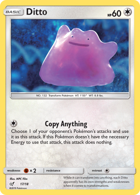 Ditto 17/18 Sun & Moon Detective Pikachu