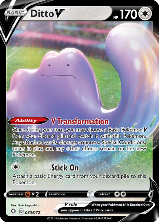Ditto V 50/72 Sword & Shield Shining Fates