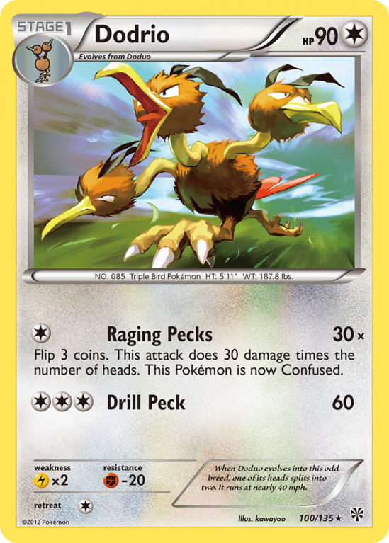 Dodrio 100/135 Black & White Plasma Storm
