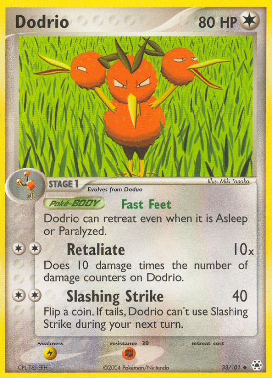Dodrio 33/101 EX Hidden Legends