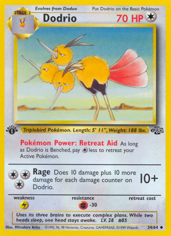 Dodrio 34/64 Base Jungle