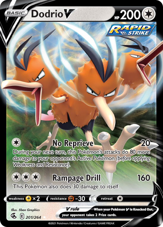 Dodrio V 201/264 Sword & Shield Fusion Strike