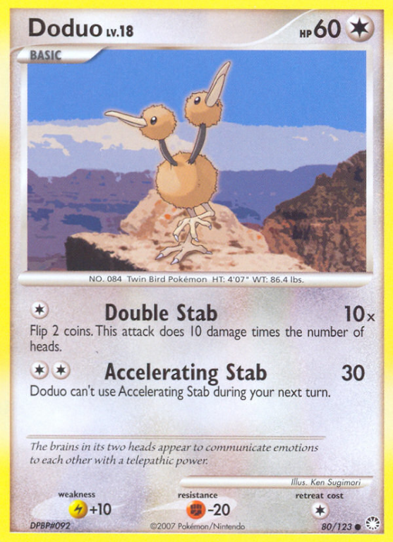 Doduo 80/123 Diamond & Pearl Mysterious Treasures