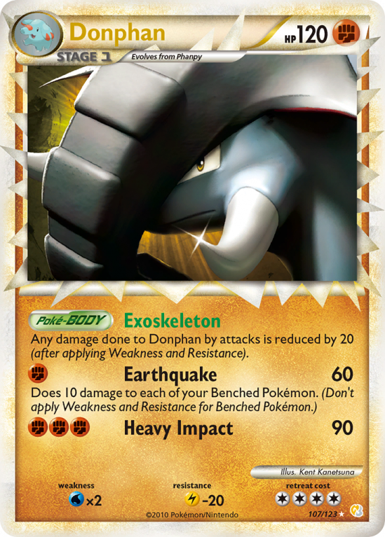 Donphan 107/123 HeartGold & SoulSilver HeartGold & SoulSilver