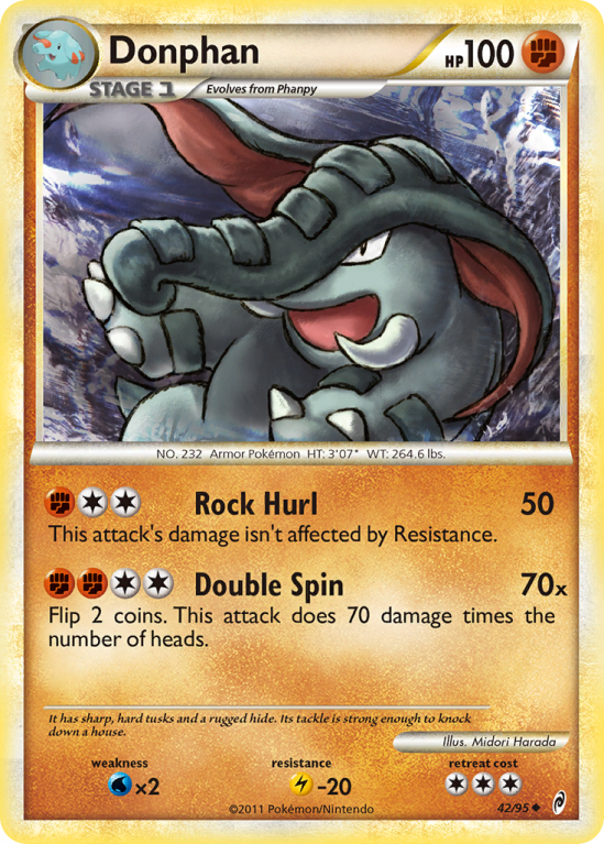 Donphan 42/106 HeartGold & SoulSilver Call of Legends