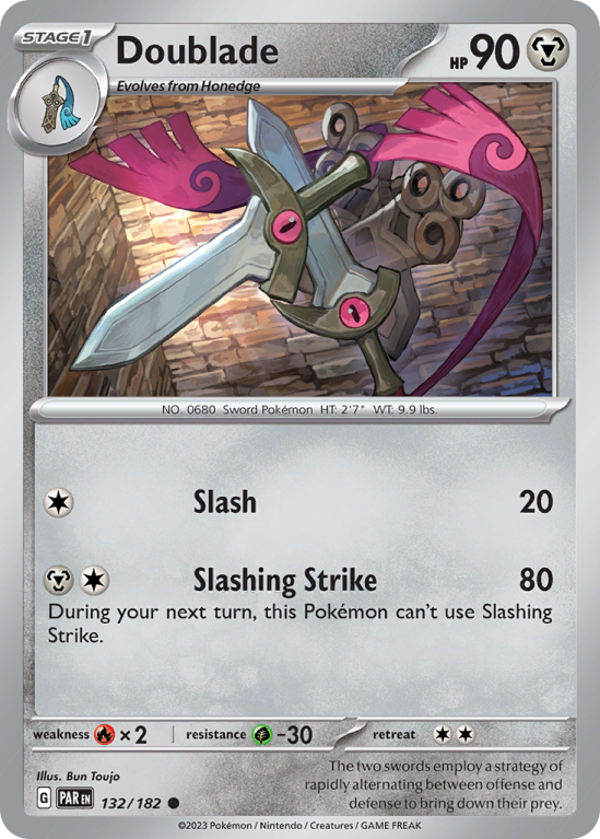 Doublade 132/182 Scarlet & Violet Paradox Rift