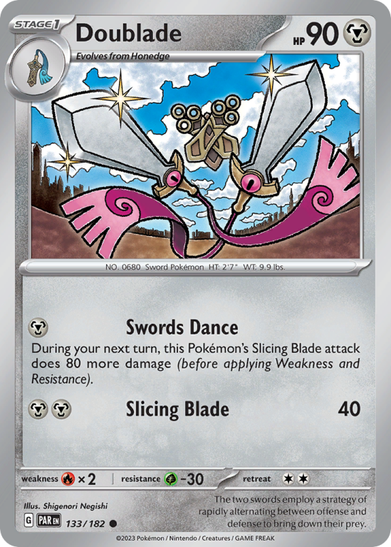 Doublade 133/182 Scarlet & Violet Paradox Rift