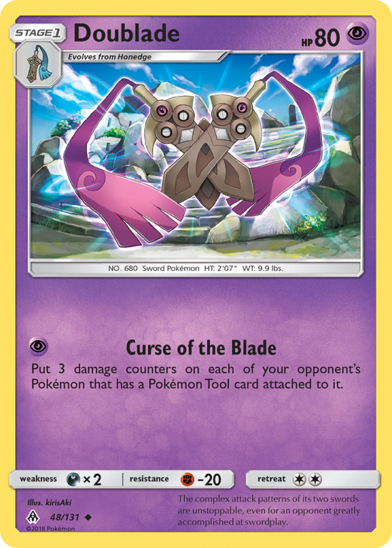 Doublade 48/131 Sun & Moon Forbidden Light