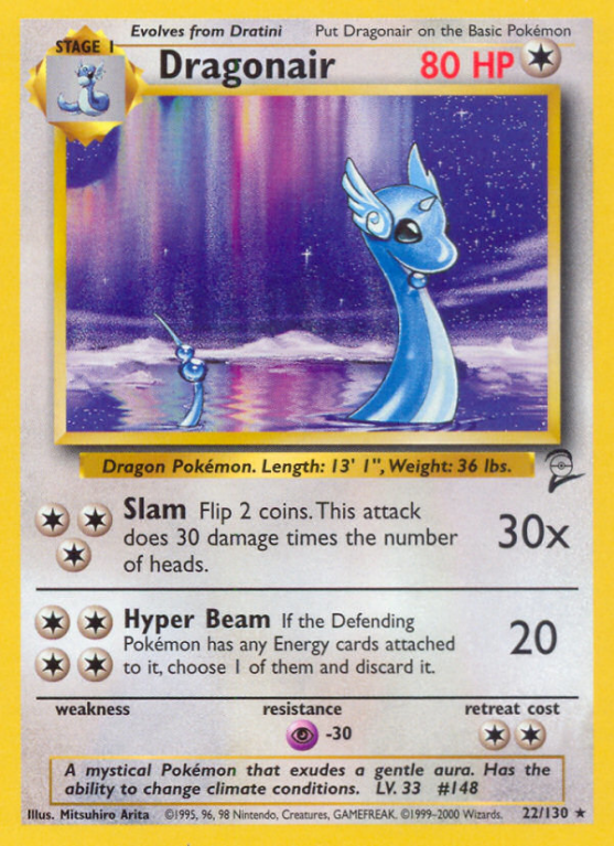 Dragonair 22/130 Base Base Set 2
