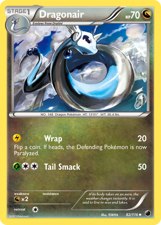 Dragonair 82/116 Black & White Plasma Freeze