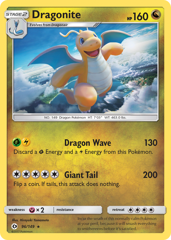 Dragonite 96/149 Sun & Moon Sun & Moon