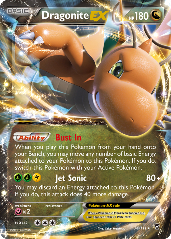 Dragonite-EX 74/111 XY Furious Fists