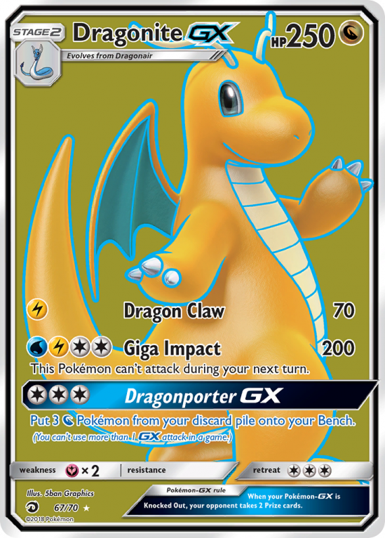 Dragonite-GX 67/70 Sun & Moon Dragon Majesty